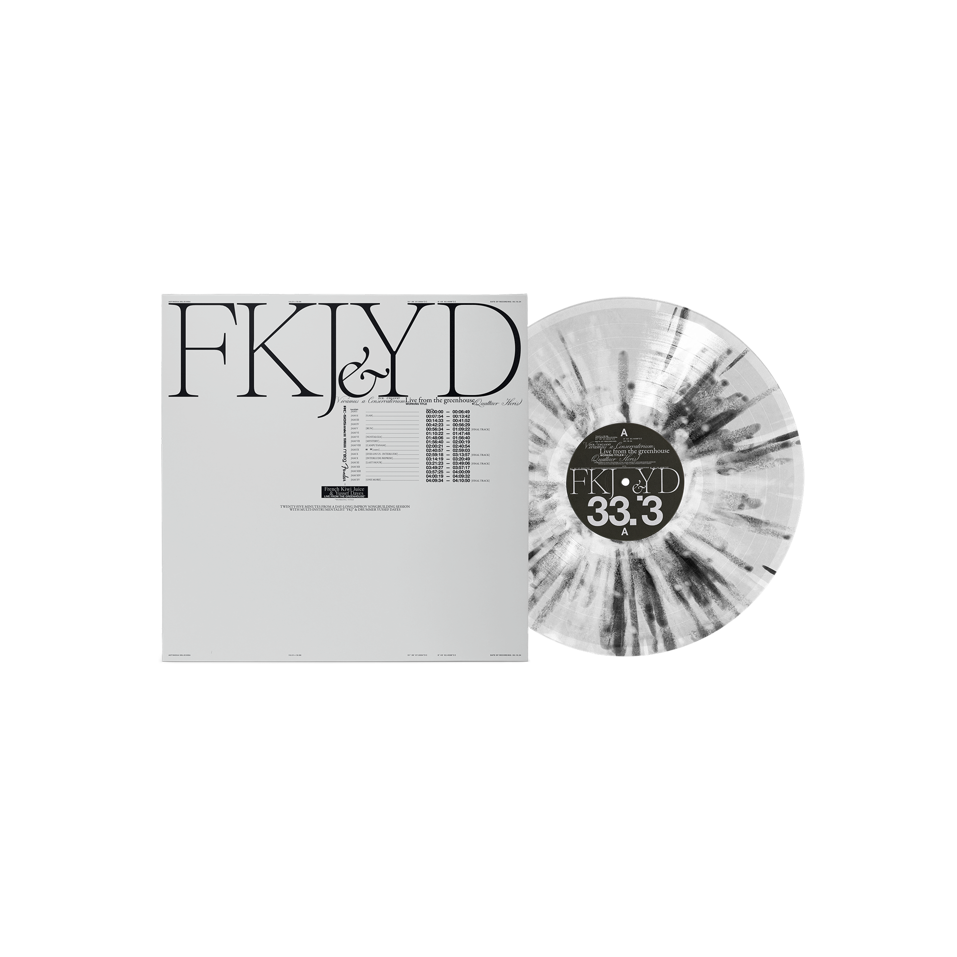FKJ x Yussef Dayes - Live From The Greenhouse Vinyl LP – Secondtrack FKJ x Yussef Dayes - Live From The Greenhouse Vinyl LP – Secondtrack